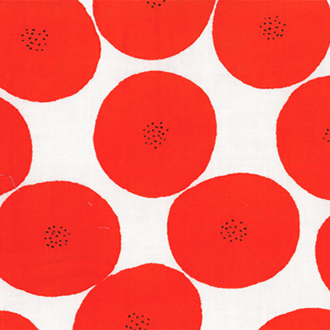 Kokka Muddy Works red/white