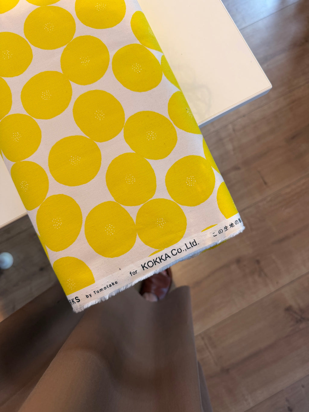 Kokka Muddy Works white/yellow