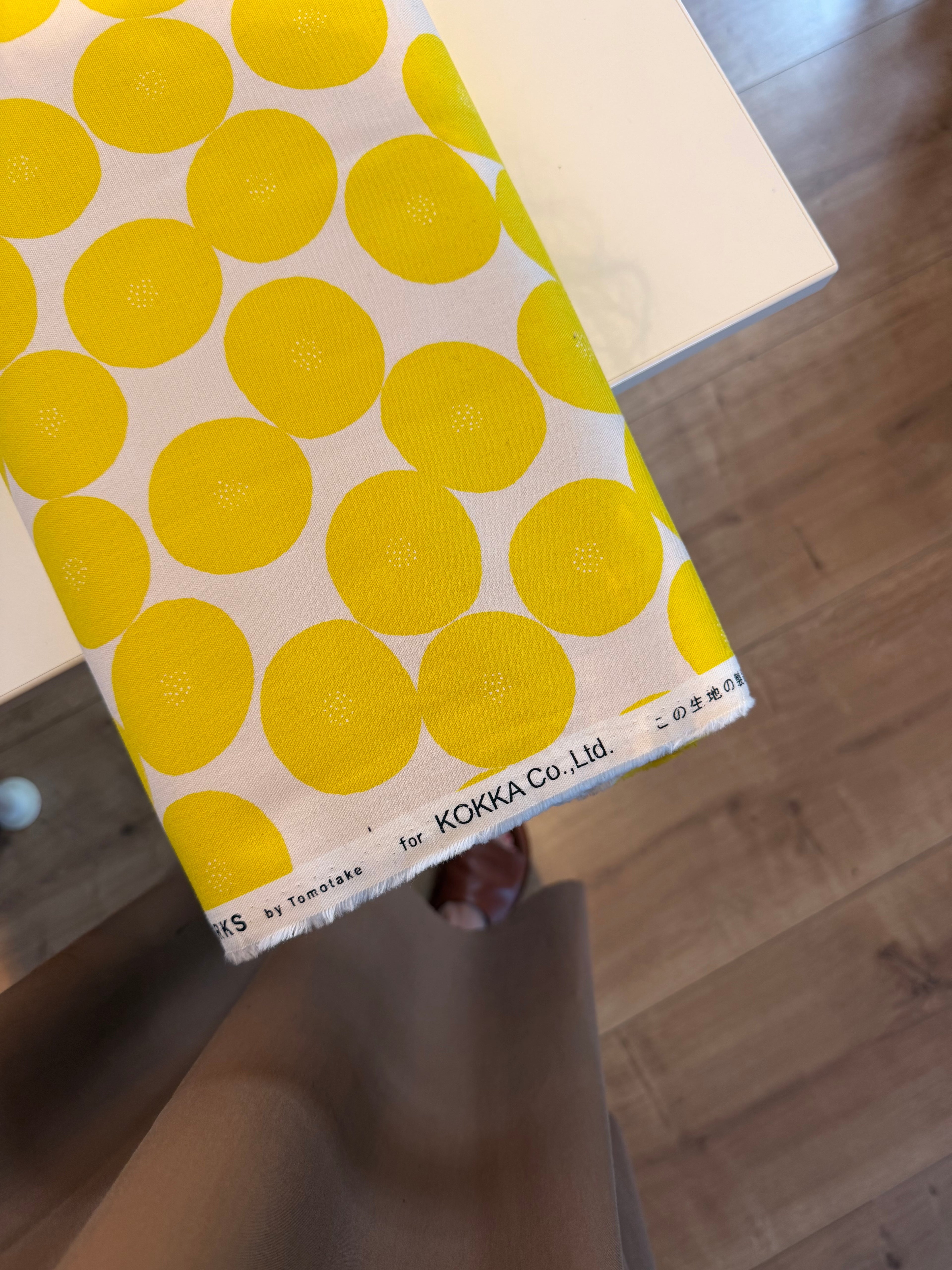 Kokka Muddy Works white/yellow