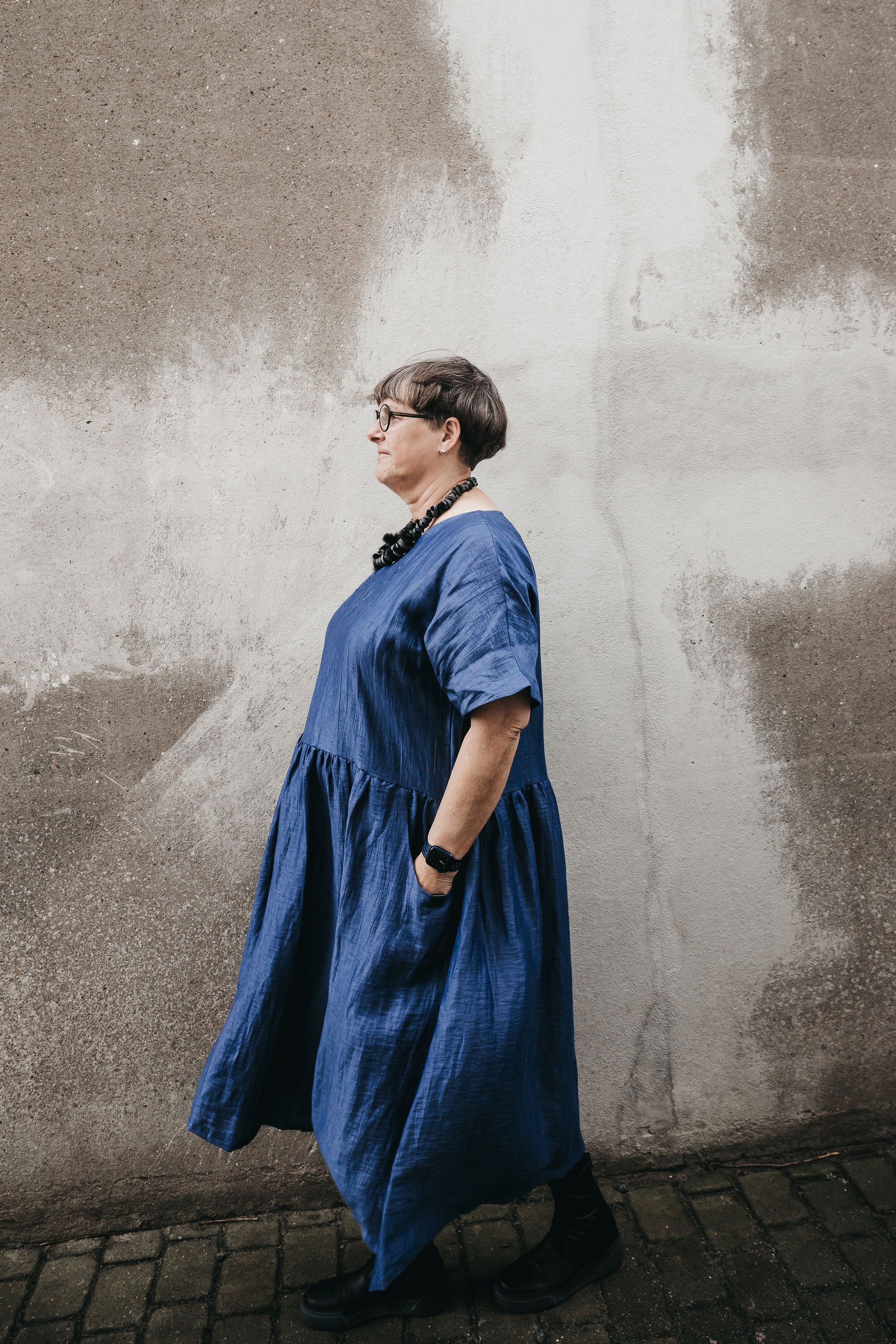 Rachel Dress Dusty Blue