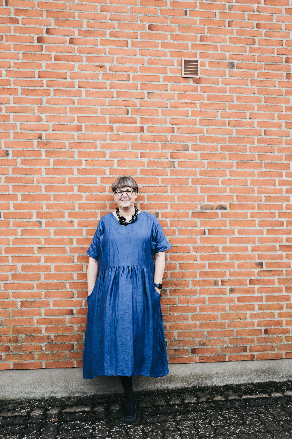 Rachel Dress Dusty Blue