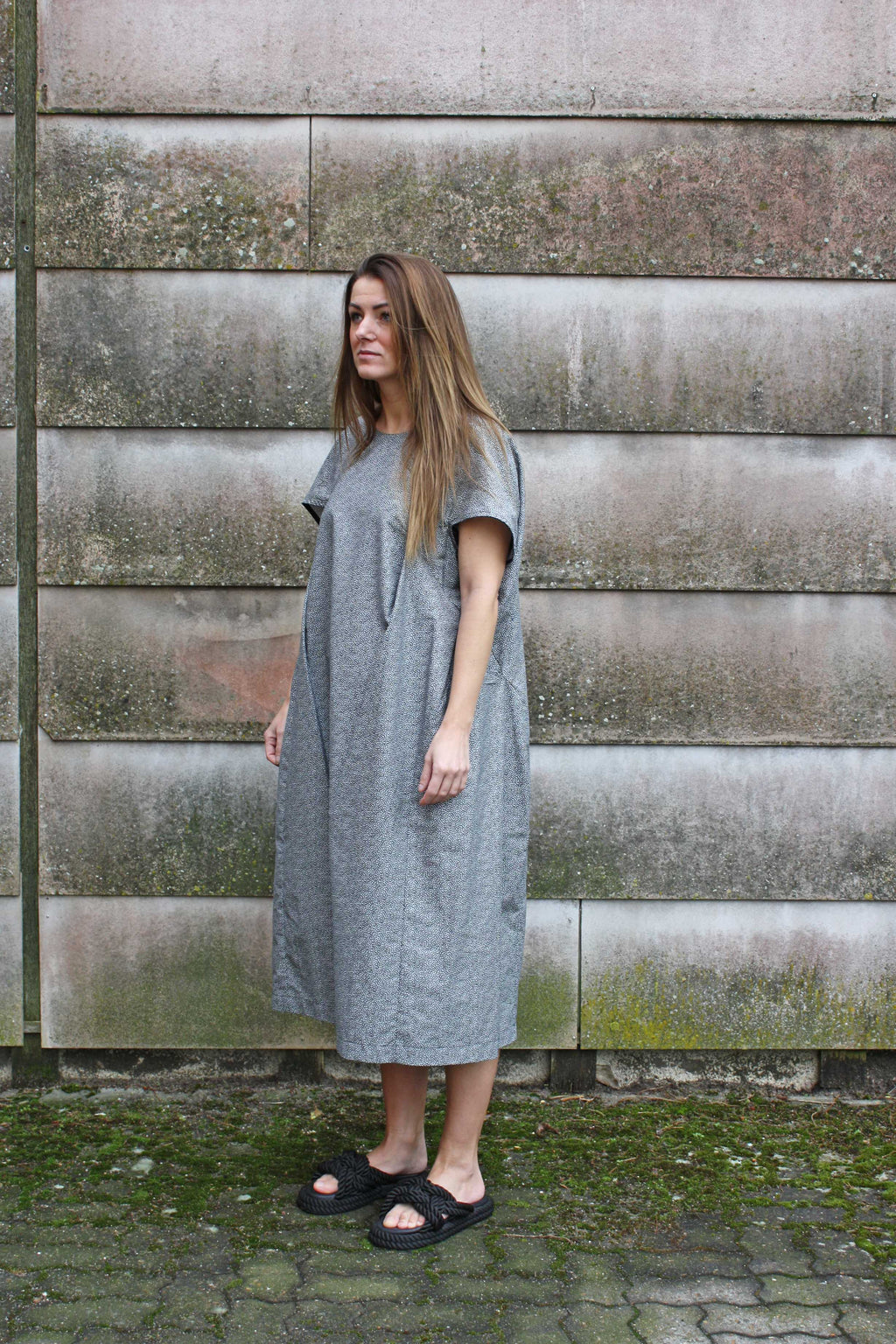 Petra Dress Grey Dot