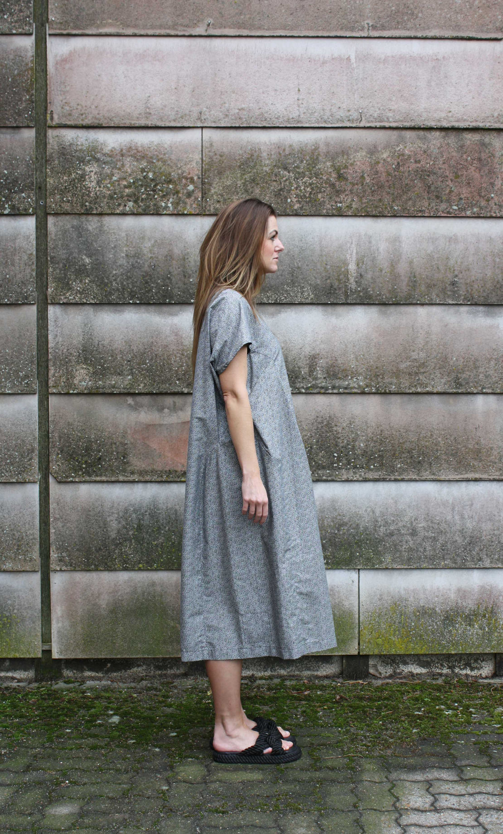Petra Dress Grey Dot