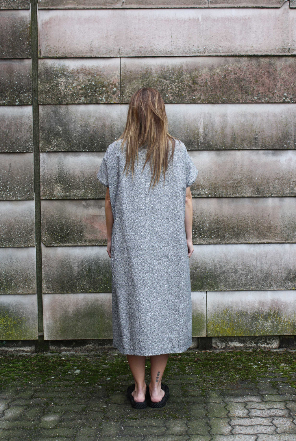 Petra Dress Grey Dot