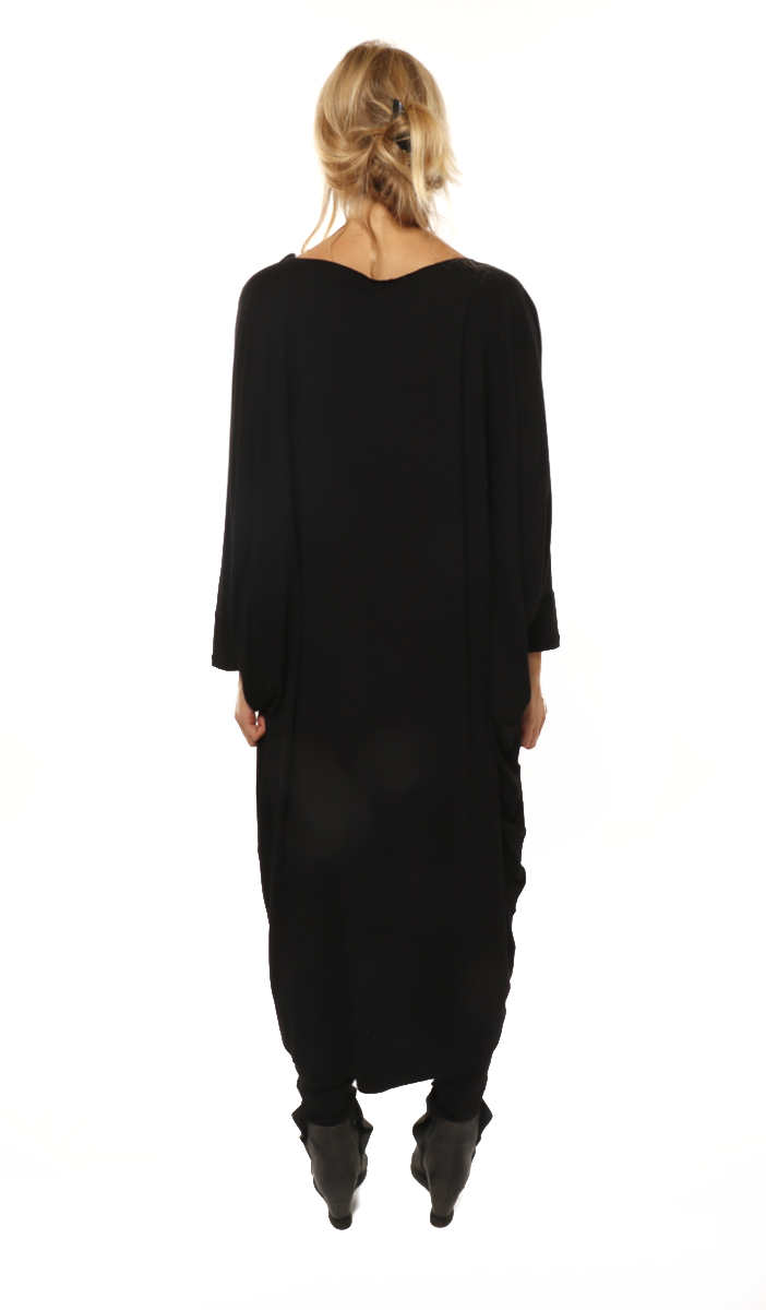 Drape Dress Black