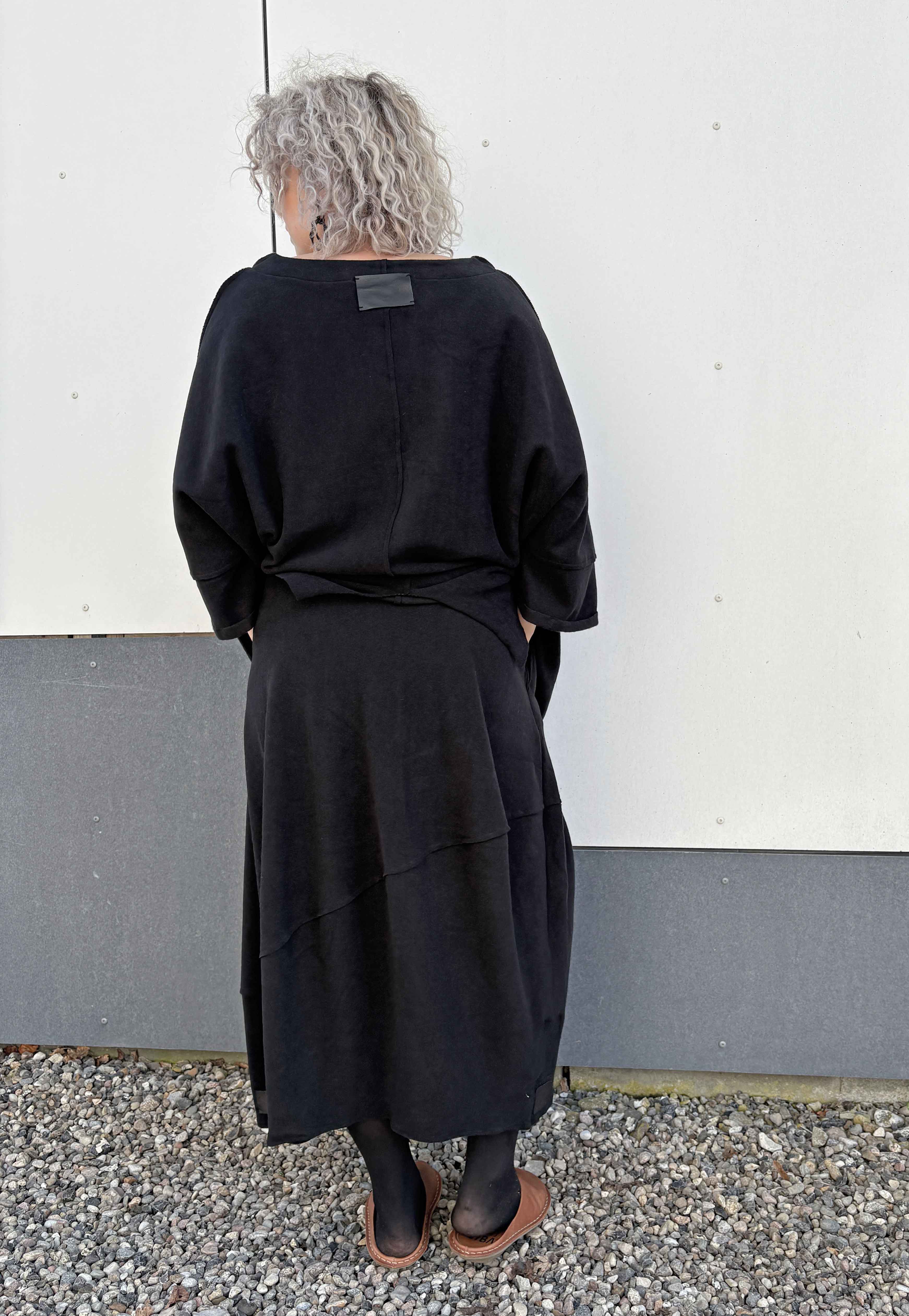 Esme Cotton Knit Skirt Black