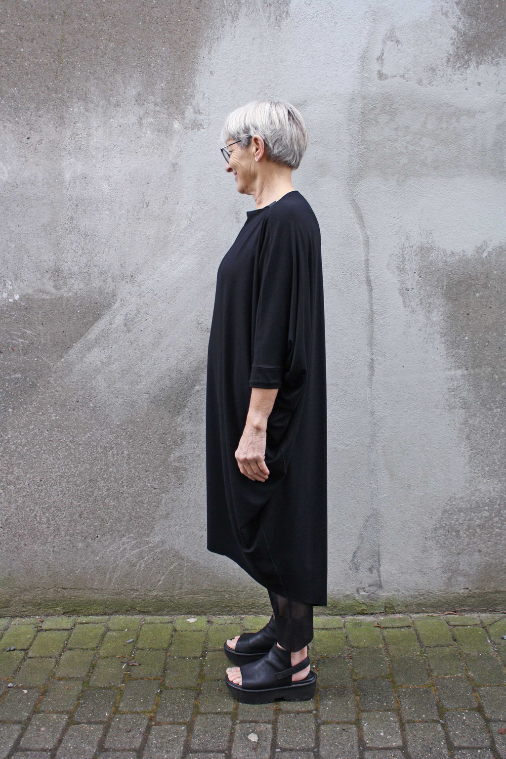 Drape Dress Black