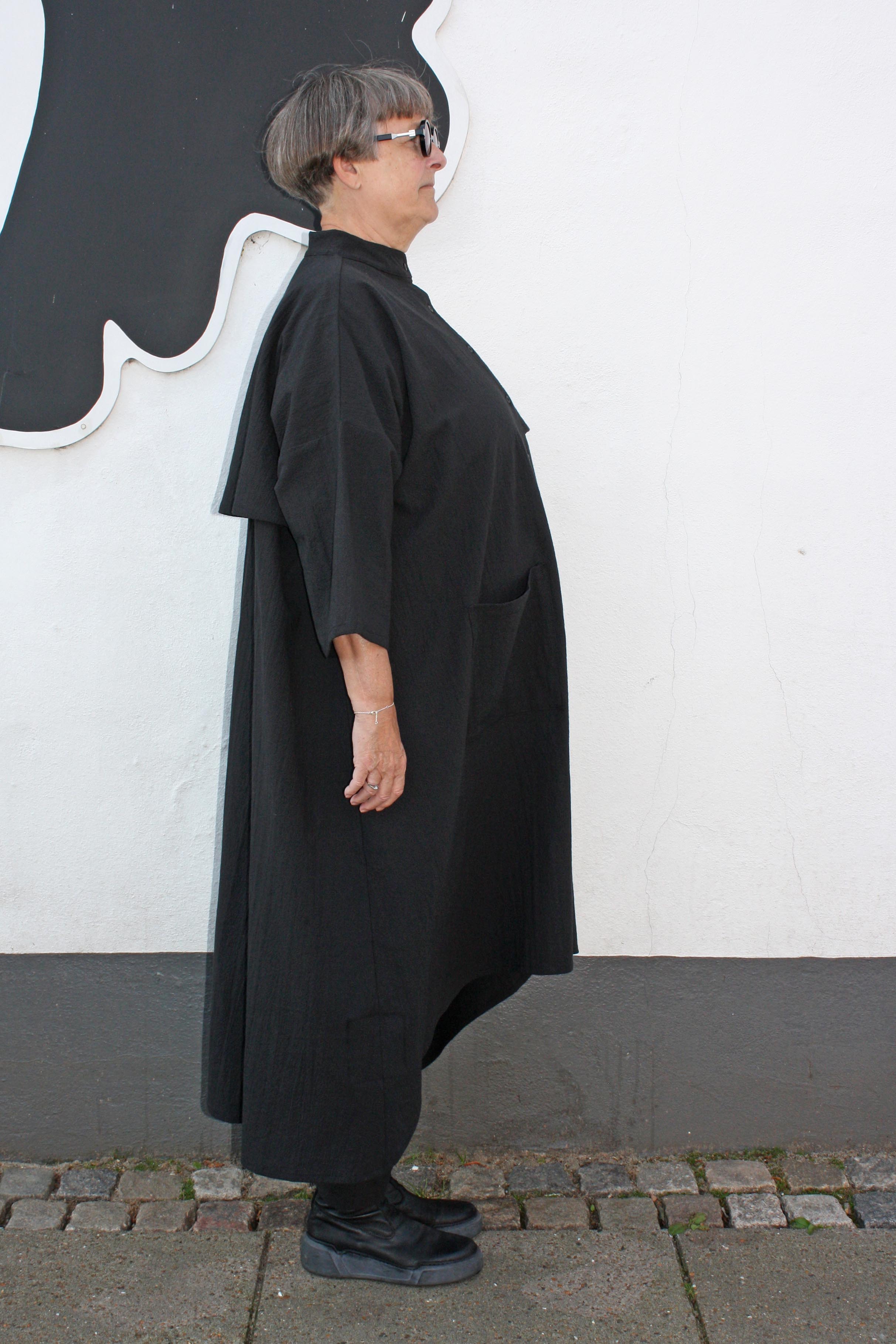 Punch Dress Black Tencel