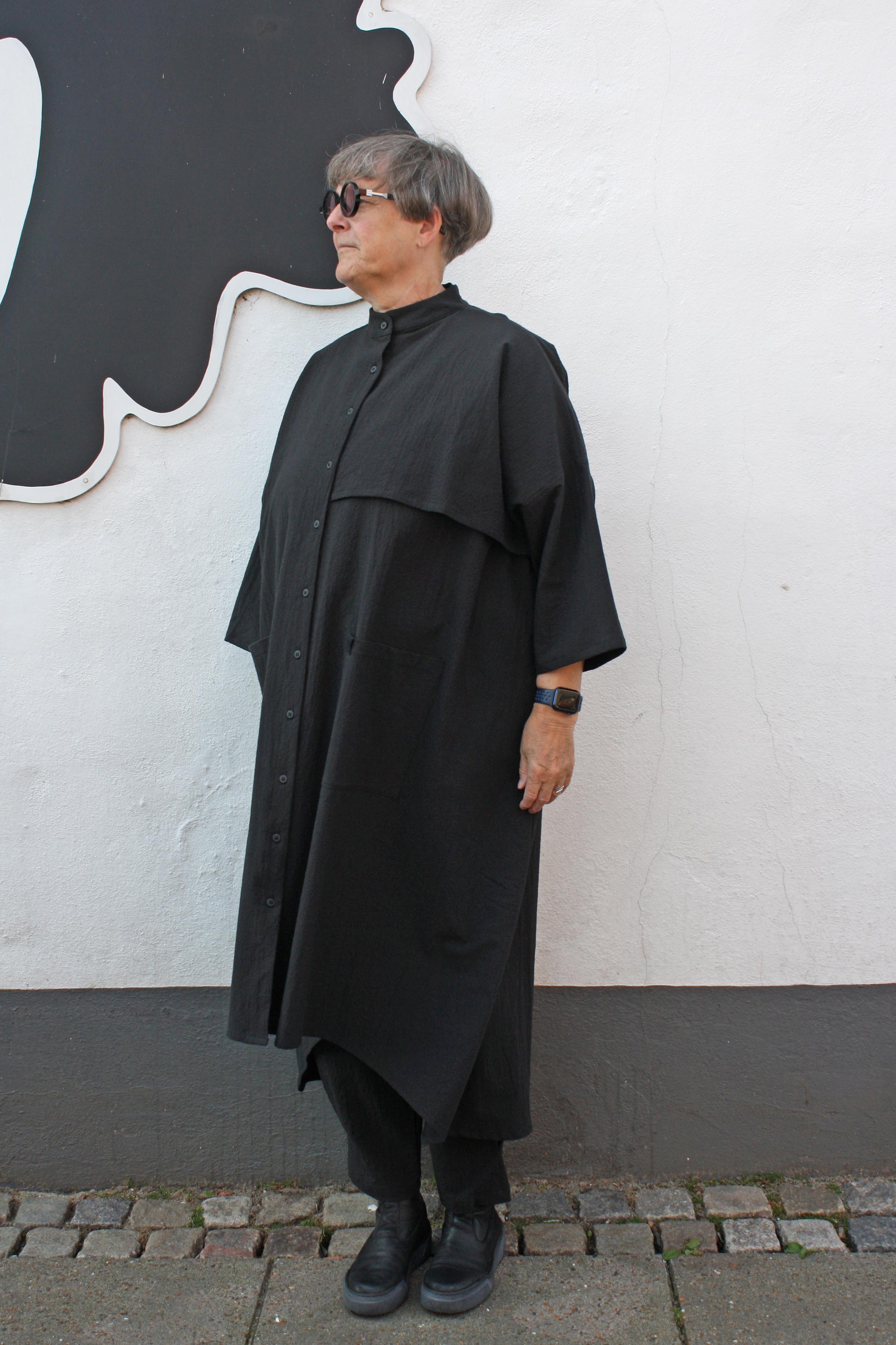 Punch Dress Black Tencel