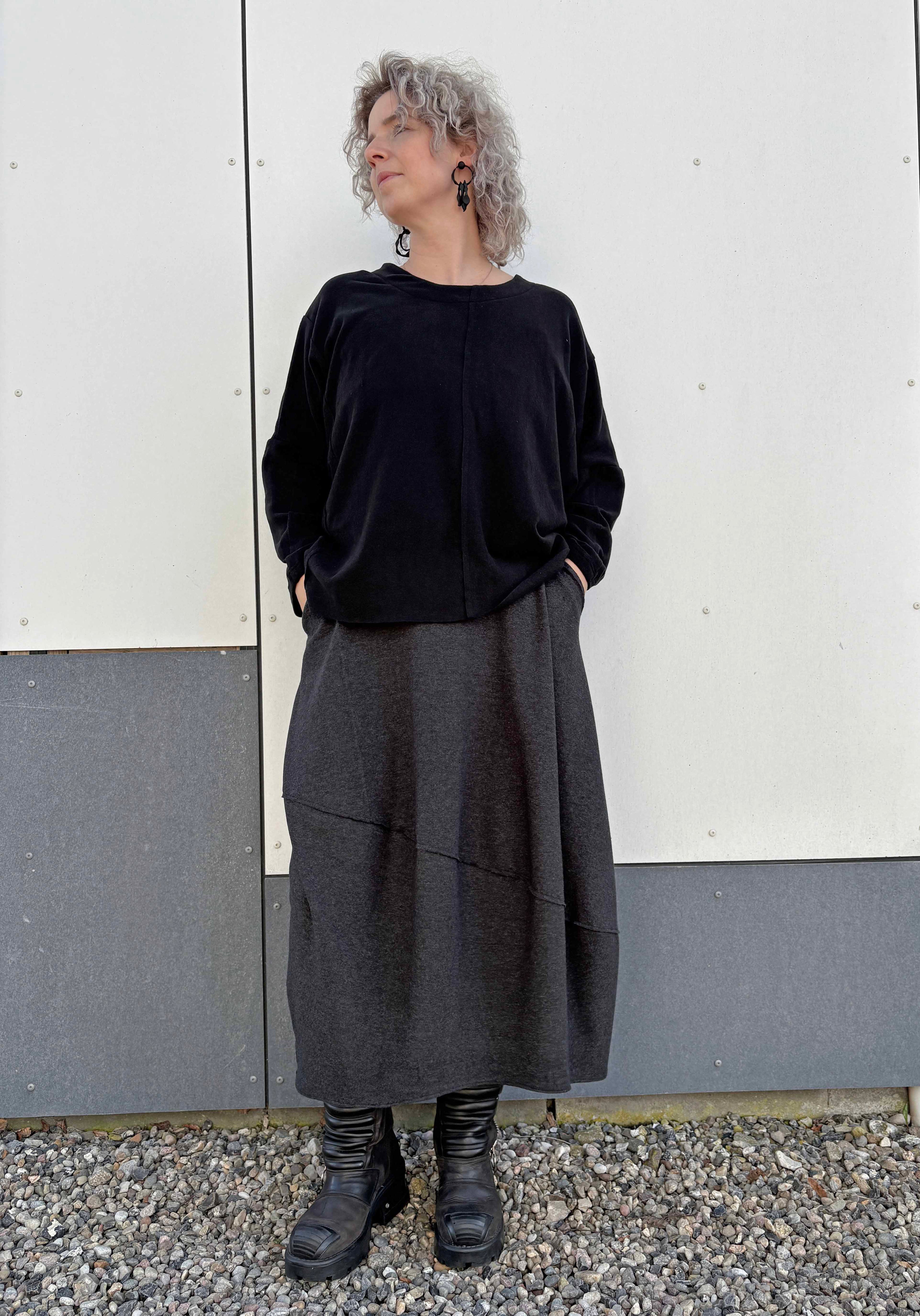 Slub Cotton Knit Black