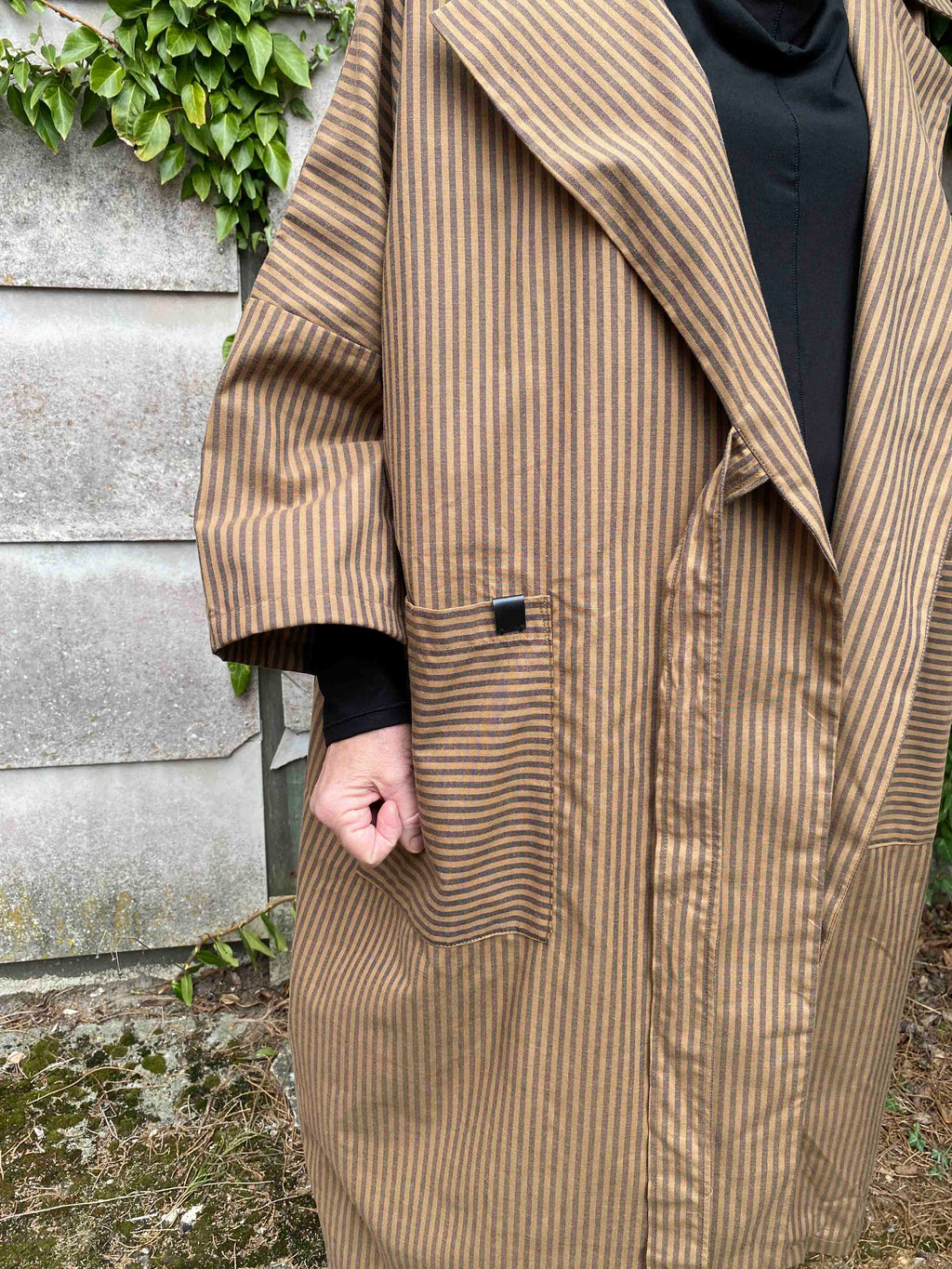 Sole Coat Brown/Black Stripe