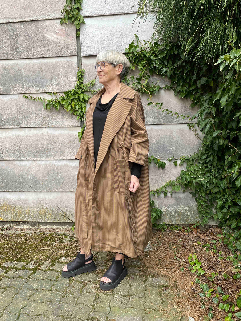 Sole Coat Brown/Black Stripe