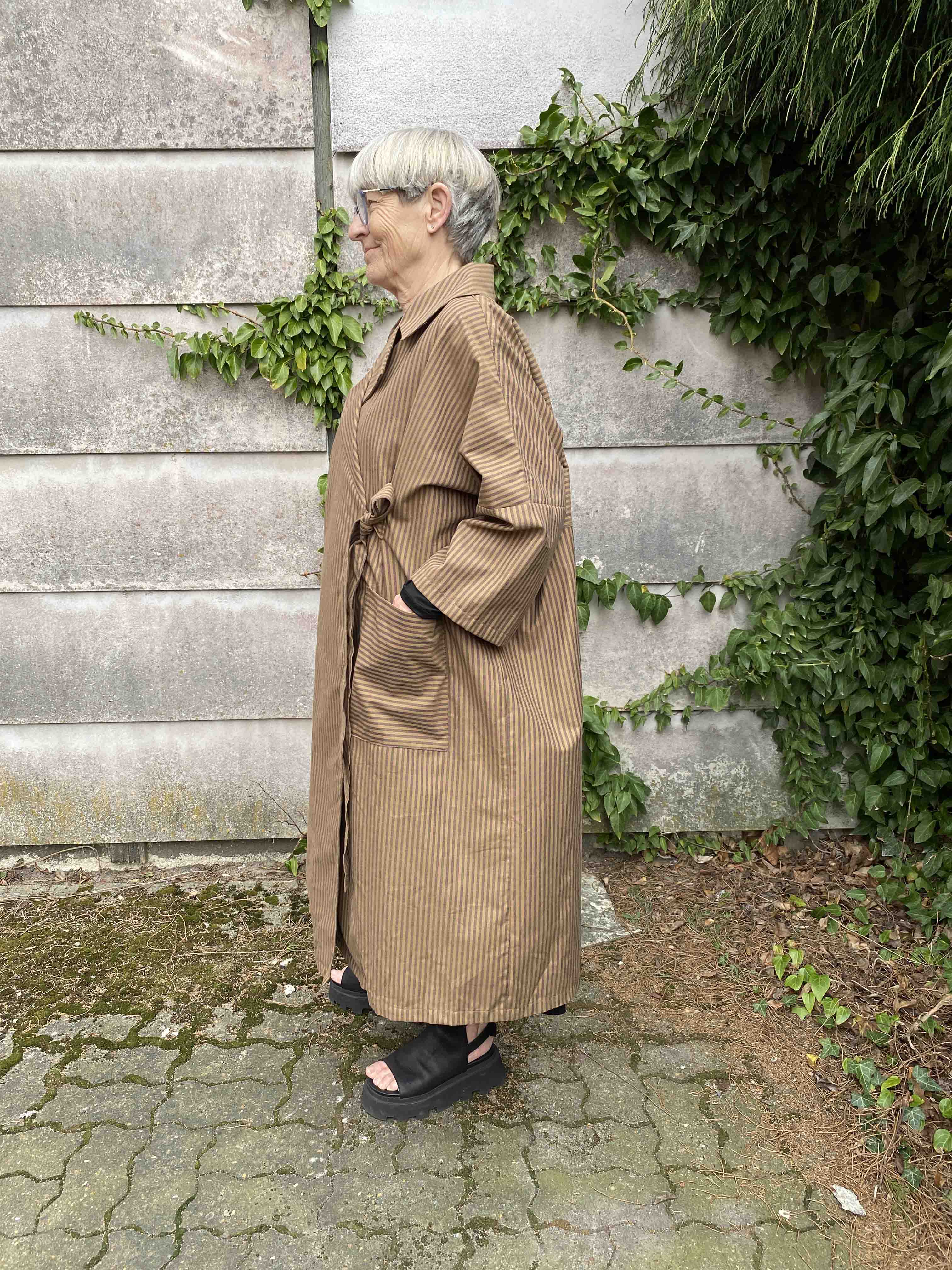 Sole Coat Brown/Black Stripe
