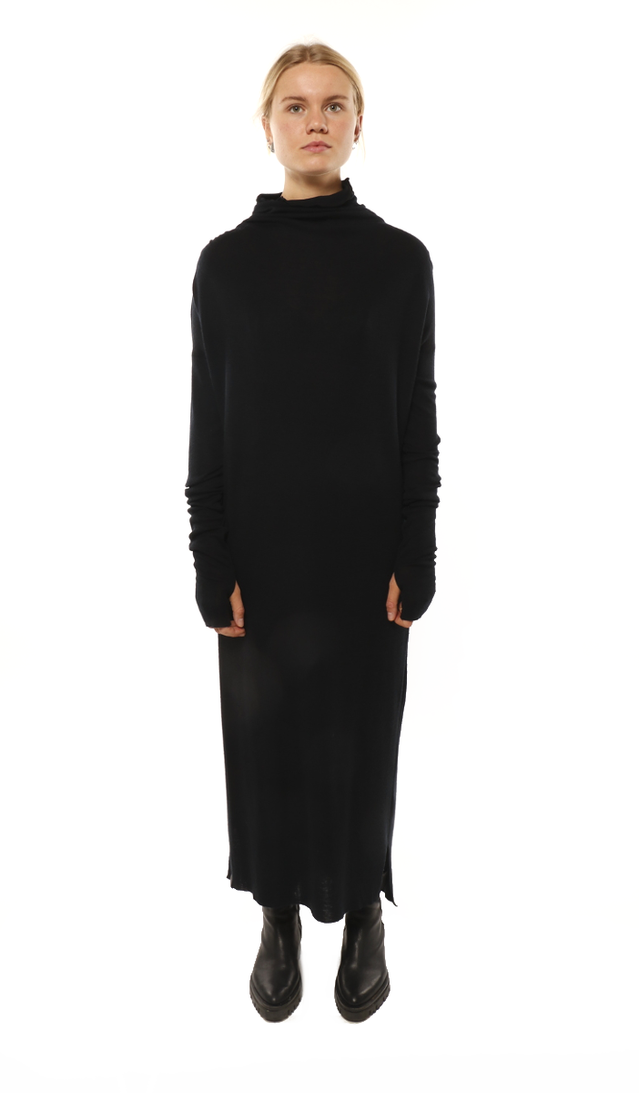 Long Turtle Wool Dress