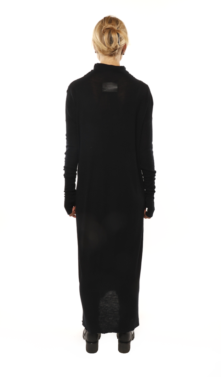 Long Turtle Wool Dress